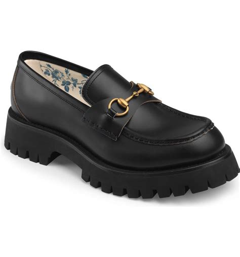 gucci bit loafers lug sole|lug sole loafers outfit.